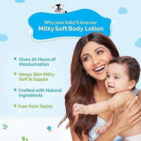 Mamaearth Milky Soft Body Lotion with Oats, Milk & Calendula